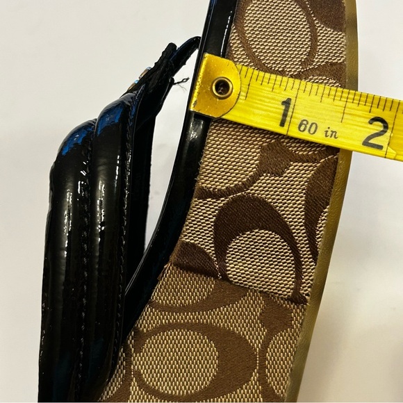 Coach Nella Brown Tan Signature Platform Sandals Size 6.5 - Picture 12 of 16